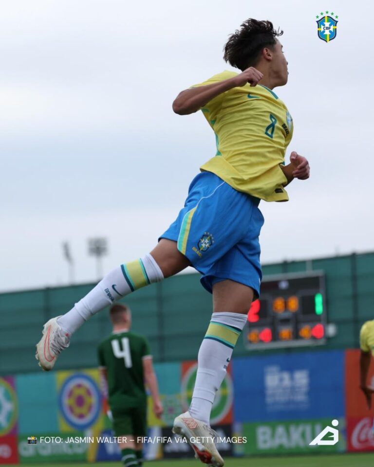 SELEÇÃO BRASILEIRA GOLEIA A IRLANDA E SE CLASSIFICA PARA AS OITAVAS DE FINAL DO MUNDIAL SUB-15