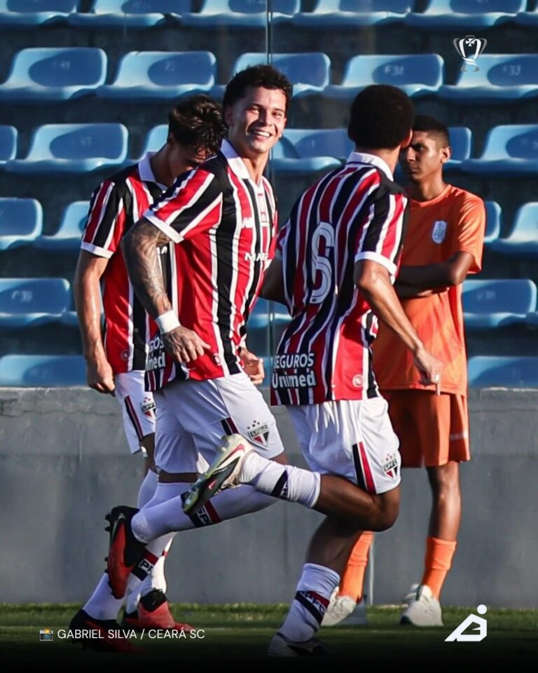 SÃO PAULO VENCE O CEARÁ EM JOGO DE IDA DAS QUARTAS DE FINAL DA COPA DO BRASIL SUB-20