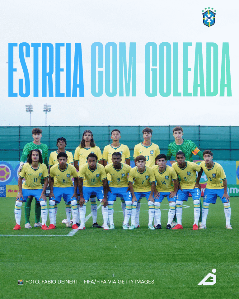 SELEÇÃO BRASILEIRA GOLEIA GUINÉ-BISSÁU NA ESTREIA DO MUNDIAL SUB-15