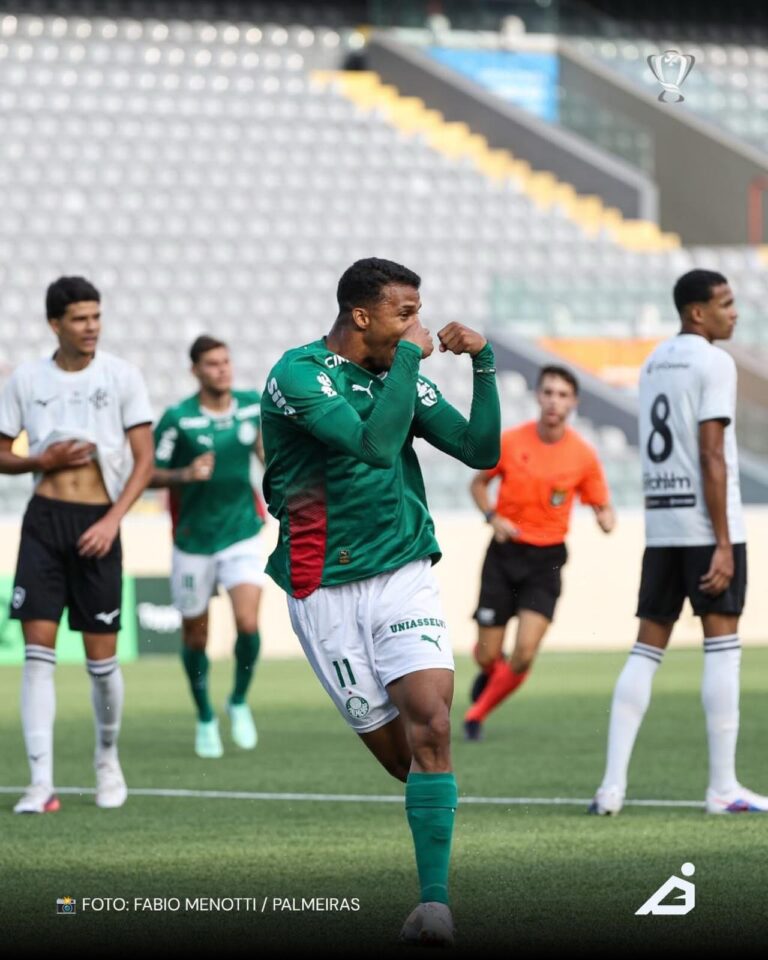 PALMEIRAS VENCE O BOTAFOGO EM PARTIDA DE IDA DAS OITAVAS DE FINAL DA COPA DO BRASIL SUB-20